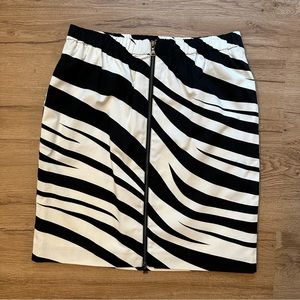 Club Monaco Zebra Print Skirt